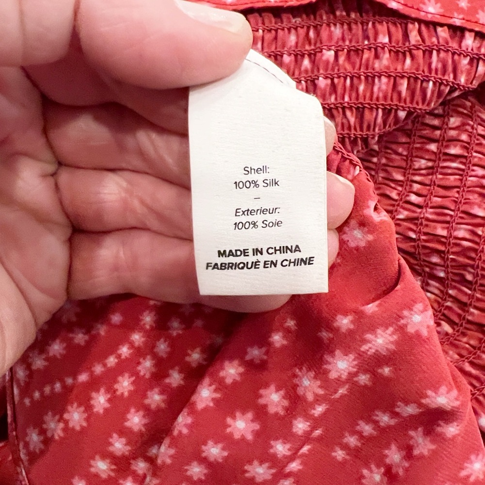 Cinq a Sept Kimiko Smocked Silk Top - Picture 11 of 13